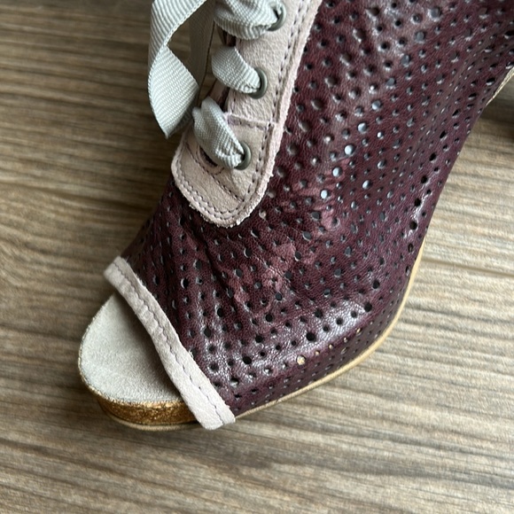 DKODE Purple Leather Peep Toe Heels | 36 - Picture 10 of 10